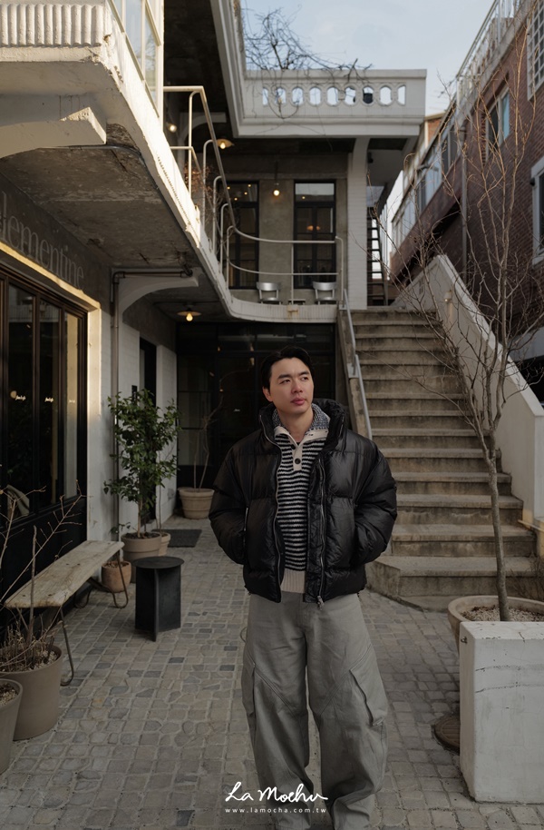 彎刀牛仔斜紋布長褲